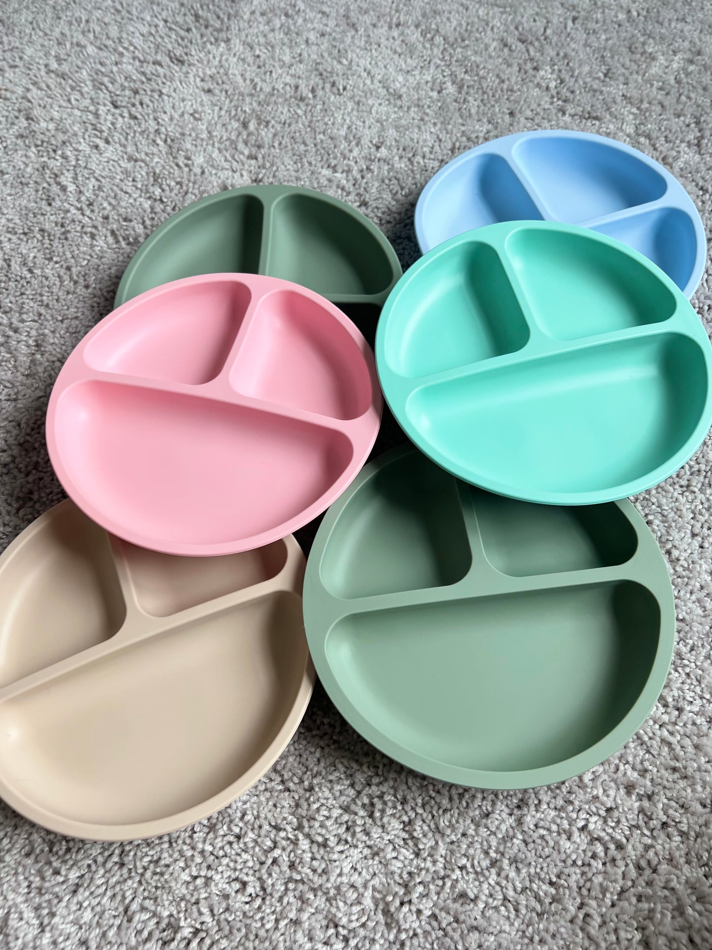 Plato de Silicone especial para la Alimentacion Complementaria, BPA FREE.